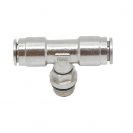 Тройник цанговый T-образный с резьбой PRBTO-1/4-6 Pemaks