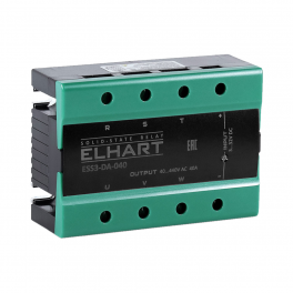 ESS3-DA-025 Трехфазное твердотельное реле, управление 3-32 VDC, выход ток до 25А